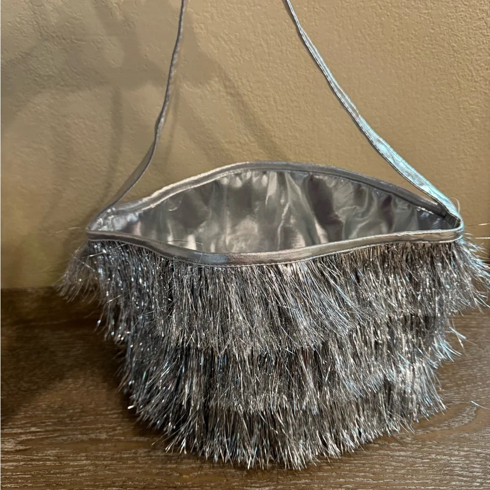 Target Round Fringed Decorative Halloween/Easter Basket Silver Spritz™ Disco